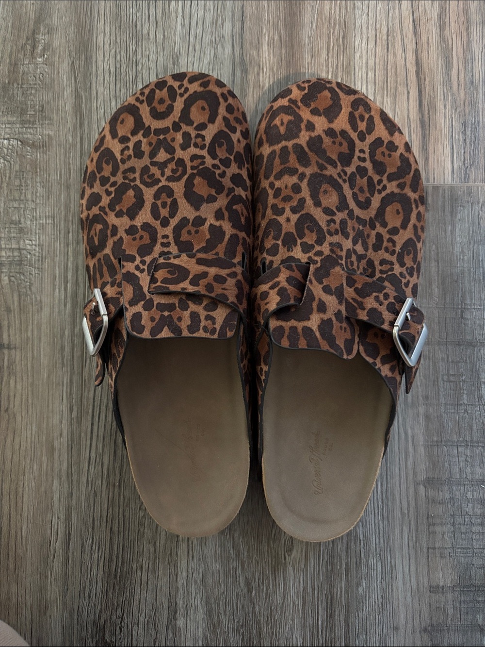 Target Leopard Print Slip-On Mules in Brown and Black